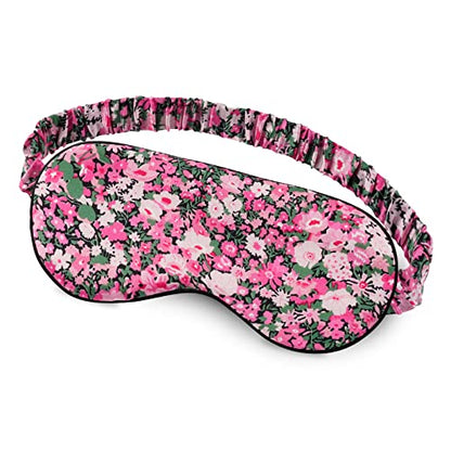 OLESILK 100% Mulberry Silk Sleep Mask for Women - Zero-Pressure Blackout - color: Pattern 2