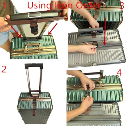 2 Pack Travel Accessories Luggage Straps - Add a Bag Suitcase Strap Belt(Black)