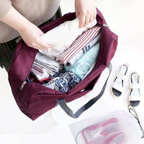 Foldable Travel Duffel Bag Tote Spirit Airlines Personal item Bag(Red) - color: Red