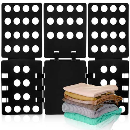 GYE T-Shirt Folding Board, Plastic Clothes Folder for Kids & Adults, Black