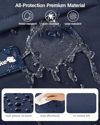 Hanke Underseat 40L Foldable Expandable Travel Tote Bag with 11 Pockets - color: Navy Blue