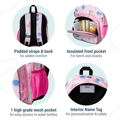 Wildkin 12 Inch Toddler Backpack for Kids, Fairy Garden - color: Fairy Garden