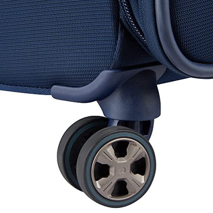 DELSEY PARIS Helium DLX, 25 Inch Checked-Medium Softside Luggage, Navy Blue - color: Navy Blue, size: Checked-Medium 25 Inch