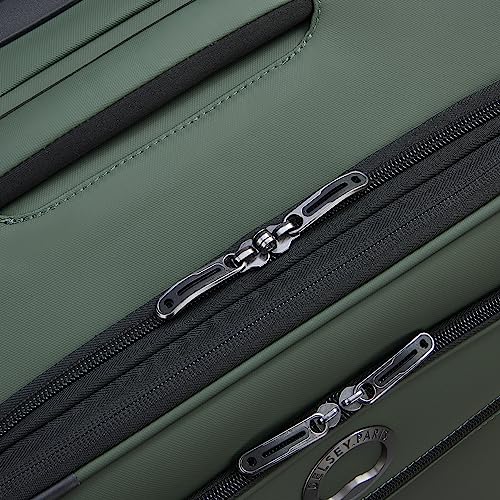 DELSEY PARIS Sky Lite Lightweight Luggage Sets – International Carry-On and Medium Check-In Included, Water-Resistant Polyester, Spinner Wheels, Spacious Interior, Green – Softside (19”/24”) - size: 2 Piece Set (19/24)