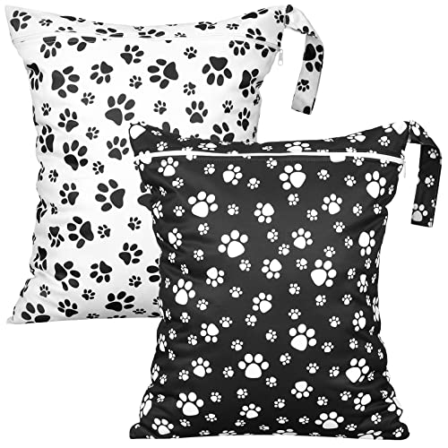 Shappy 2 Pack Wet Dry Bag Travel Laundry Waterproof,Astronaut - style: Paw