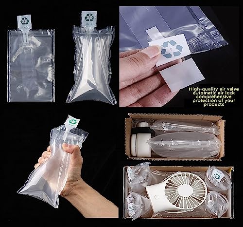 Miupoo Packaging Air Bags,Clear Plastic Inflatable Air Packaging Protector Bag with Free Pump Cushion,Air Cushion Blocking Packaging Bag,12x16 Inches,50 Pieces - size: 12x16 Inches