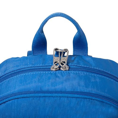 Securtex Anti-Theft Getaway Backpack - 9.4"x13"x5" Travel Safe Bag w/Locking Zippers, Slash-Resistant, RFID - color: Lapis
