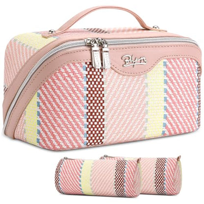 BOYATU Makeup Bag, Makeup Organizer, Toiletry Travel Bag for Women - Pink - color: C-3-Pink