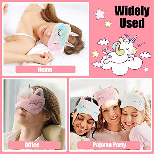 2 Pcs Cute Sleep Mask Cute Animal Sleep Mask Soft Plush Blindfold Eye Covers for Women Girls Kids - color: Style4