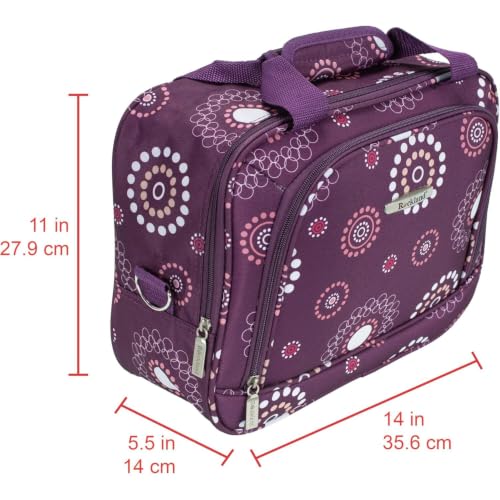 HomeStock Expandable 2-Piece Softside Spinner Luggage Set, Purple
