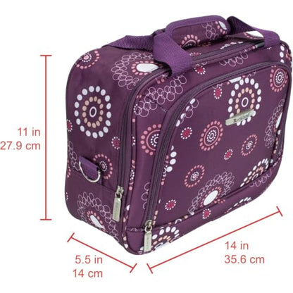 HomeStock Expandable 2-Piece Softside Spinner Luggage Set, Purple