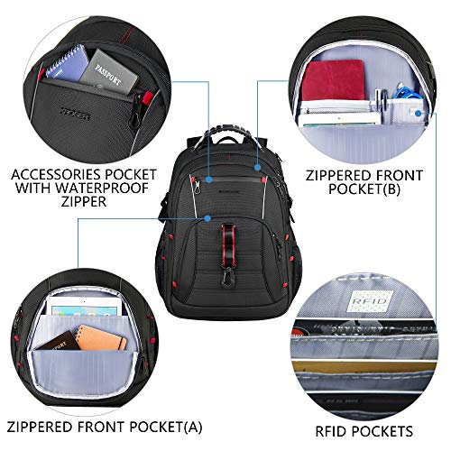KROSER Travel Laptop Backpack 17.3 inch Computer Backpack - size: 17.3 inch