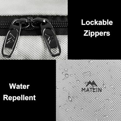 MATEIN Travel Backpack with Shoe Compartment, Gray Backpack for Airplanes - color: Gray, size: X-Large