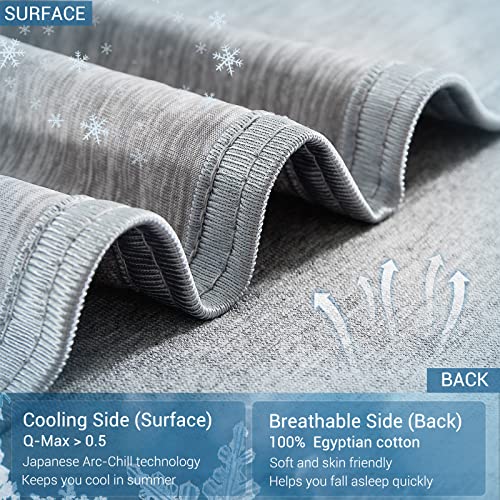 Marchpower Arc-Chill Cooling Blanket for Hot Sleepers King Size Gray - color: Gray, size: King 90" X 108"