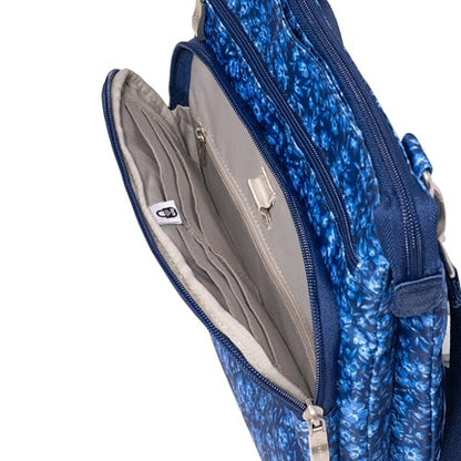 Baggallini Out and About Crossbody - color: Navy Petal