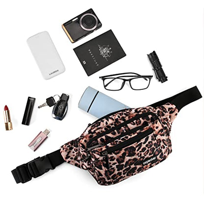 Oxpecker Waist Pack Bag, Leopard Print - color: Leopard print