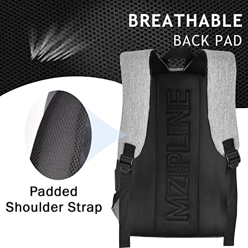 Backpack Bag- Classics Casual Travel Daypack Travel bags for for Men & Women Work (Black/Grey) - color: Black/Grey