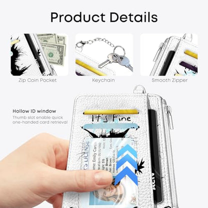 Explosion Cat Credit Card Holder Small Wallet for Women - color: Cat Explosion