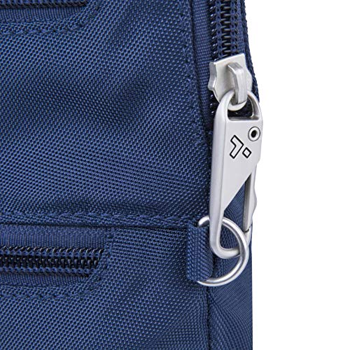 Travelon Anti-theft Classic Slim Double Zip Crossbody - color: Midnight