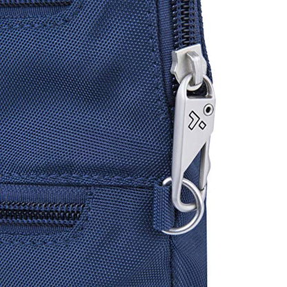 Travelon Anti-theft Classic Slim Double Zip Crossbody - color: Midnight