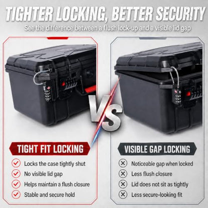 Kinghardcase Gun Case Lock, 4 Digit Combination TSA Luggage Padlock, 2 Pack