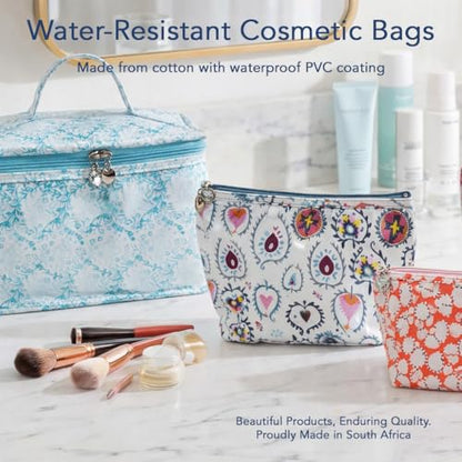 Extra Small Cosmetic Bag - Water-Resistant, PVC-Lined - Wild Things - color: Wild Things, size: Extra Small Cosmetic Bag