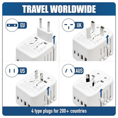 Cruise On Universal Travel Adapter, Cruise Approved [2 USB-C, 2 USB, AC] - color: [2 USB-C, 2 USB, 1 AC]