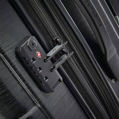Samsonite Centric 2 Hardside Expandable Luggage with Spinner Wheels, Black, 3-Piece Set (20/24/28) - color: Black, size: 3-Piece Set (Carry on/Medium/Large)