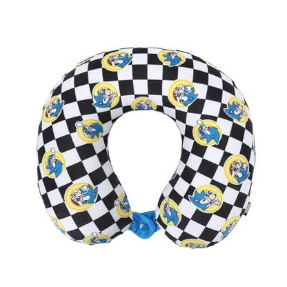 Bioworld Sonic the Hedgehog Kids' 3-Piece Travel Set With Luggage, Backpack, and Neck Pillow - color: Sonic the Hedgehog Blue