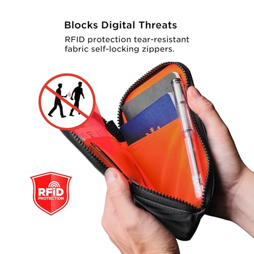 ALPAKA Zip Travel Wallet RFID Blocking Passport Holder Grey - color: Grey