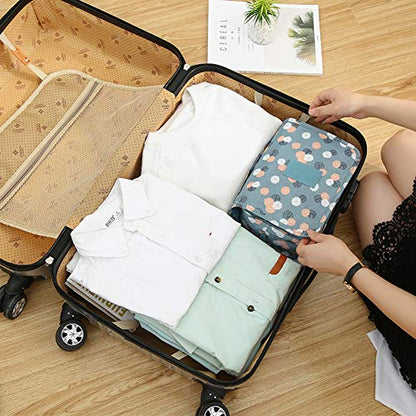 Sechunk Waterproof Travel Toiletry Bags Hanging Multi-function Cosmetic Bag Makeup Bag for Women - color: black_Flamingo