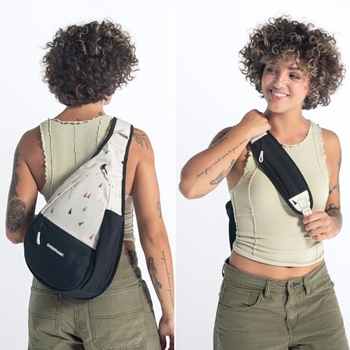 Sherpani Esprit, 10L Crossbody Sling Backpack for Women (Terrazzo) - color: Terrazzo