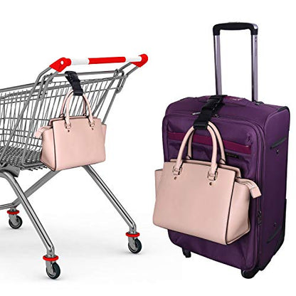 Wisdompro 2 Pcs Add a Bag Luggage Strap, 31" Luggage Connector Straps Black - color: Black, size: 31 inch