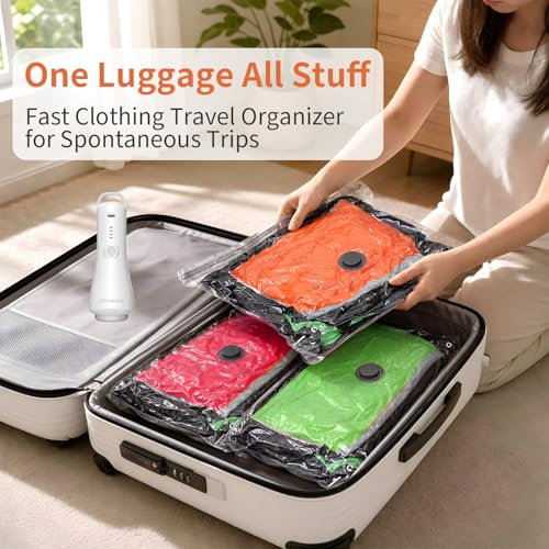 Travel Vacuum Compression Storage Bags with Electric Pump 15 Pack - size: 15 Combo Travel Size