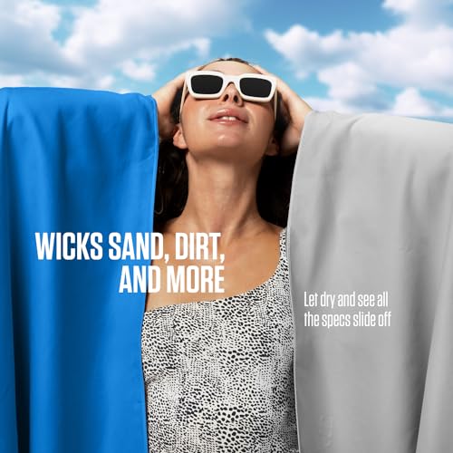 VENTURE 4TH Quick Dry Microfiber Towel for Camping & Gym - Blue Medium - color: Blue, size: 40.00" x 21.00"