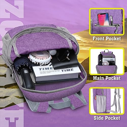 ZOMAKE Lightweight Packable Backpack, 10L Small Foldable Daypack for Hiking - color: Light Purple A5, size: 10L