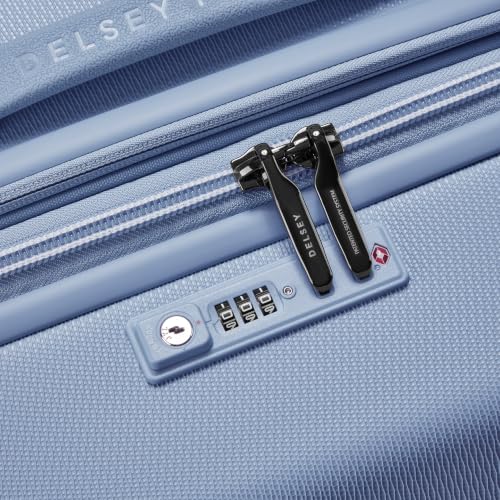 DELSEY PARIS Chatelet Air 2.0, 28 Inch Checked Suitcase, Light Blue - color: Light Blue, size: Checked-Large 28 Inch