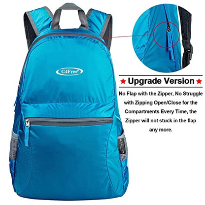 G4Free 20L Small Packable Travel Hiking Backpack for Men Women - color: Sky Blue, size: 20L