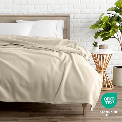 Bare Home Polar Fleece Blanket (King, Oyster) - color: 10 - Oyster, size: King