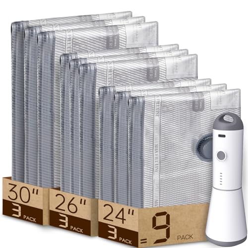 Vacbird Travel Vacuum Bags with Rechargeable Pump, Carry-On Space Saver - size: 9 Combo Travel Size