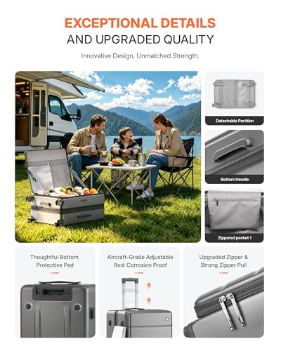 28 Inch Checked Luggage Side Opening Expandable Hardshell Suitcase, 100% PC Lightweight with Brake Spinner Wheels, TSA Lock - Large Travel Suitcase - color: Ultimate Gray, size: 28 IN