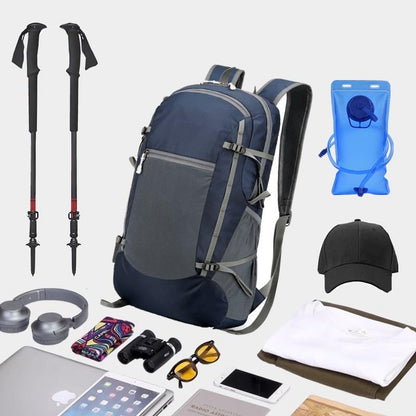 levayhill Hiking Foldable Backpack,Packable Daypack,Dark Blue, 30L - color: Dark Blue
