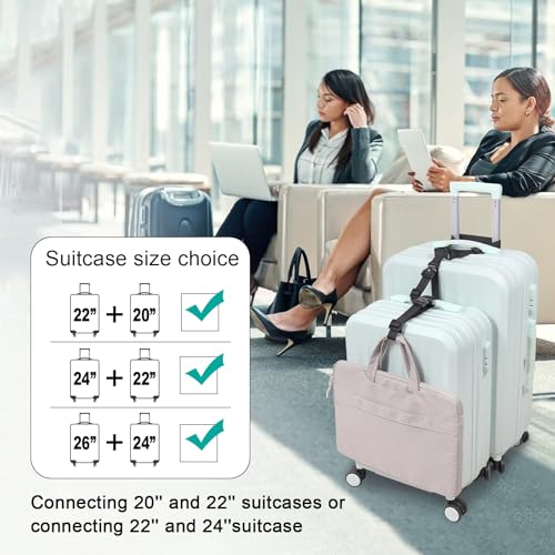 Vigorport Luggage Connector Straps for Suitcase, Add A Bag Suitcase Belt - size: Normal-Metal Buckle