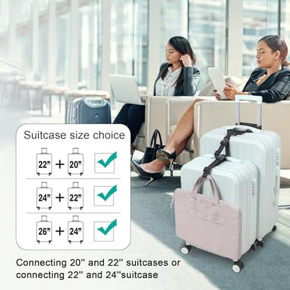 Vigorport Luggage Connector Straps for Suitcase, Add A Bag Suitcase Belt - size: Normal-Metal Buckle