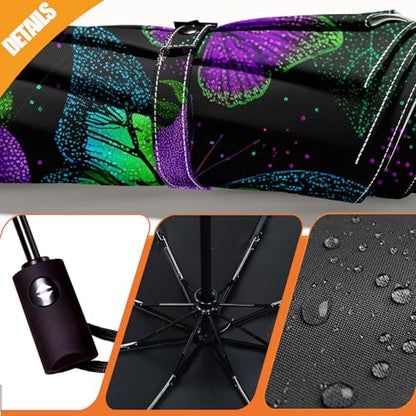 Folding Umbrella, Automatic Small Compact, Sun & Rain - color: MT79