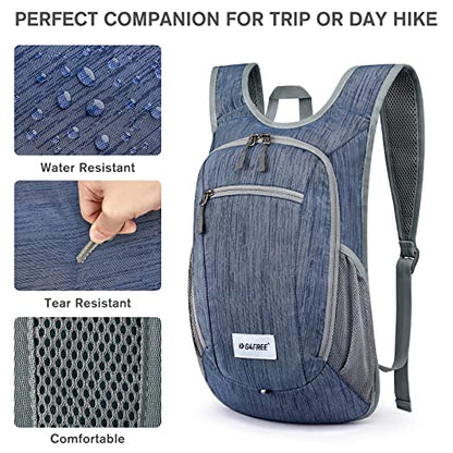 G4Free 10L/15L Hiking Backpack Lightweight Packable Hiking Daypack Small Travel Outdoor Foldable Shoulder Bag - color: Dark Blue, size: 10L