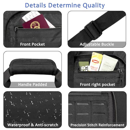 Goloni 120L Foldable Duffle Bag for Travel, Large Durable Travel Duffel Bag - color: All Black