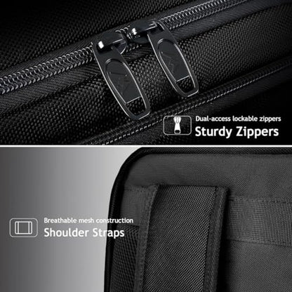 MATEIN Travel Backpack with Shoe Compartment, 40L Travel Backpack Carry On - color: Black, size: X-Large