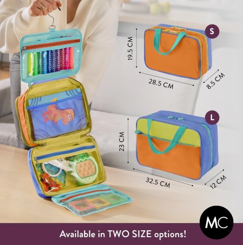 Kids Travel Organizer, Boys Bag With Hook, Toiletry and Makeup Bag, Small - color: CB Blue, size: Small