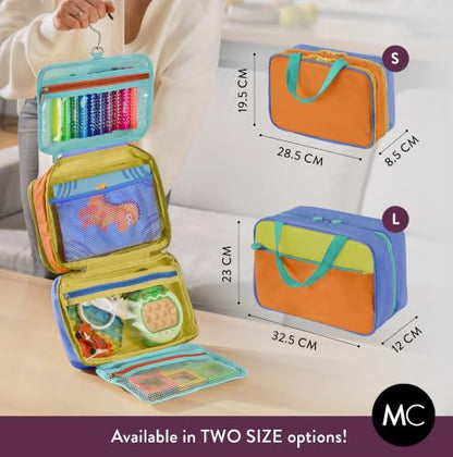 Kids Travel Organizer, Boys Bag With Hook, Toiletry and Makeup Bag, Small - color: CB Blue, size: Small